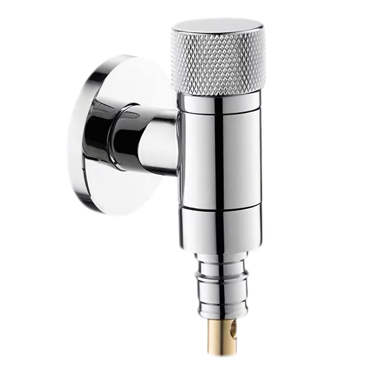 Knurled ह्यान्डल एन्टी-ओभरफ्लो धुने मेसिन पानी रोक भल्भ